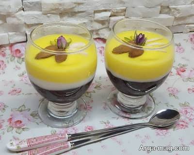 دستور تهیه فرنی سه رنگ