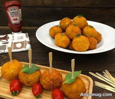 تزیین کراکت سیب زمینی