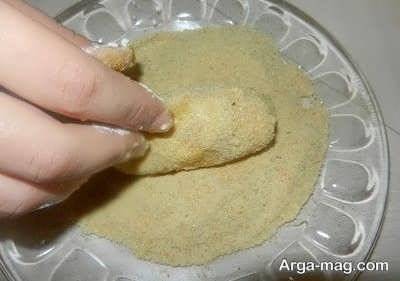 غلطاندن سیب زمینی در آرد