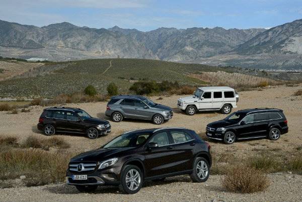 mercedes benz suv lineup