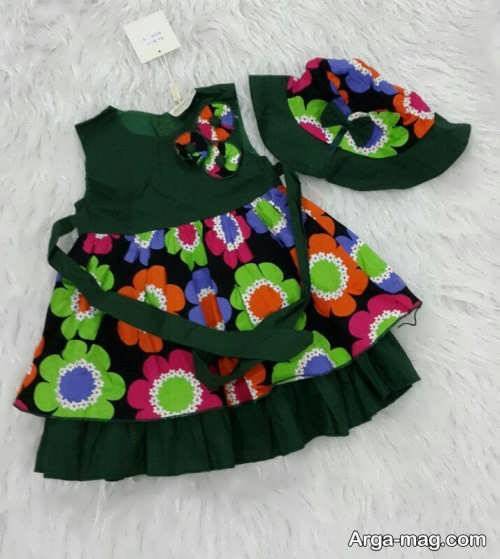 لباس طرح دار نوزادی
