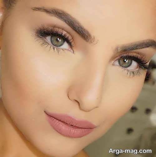مدل آرایش صورت ملایم دخترانه