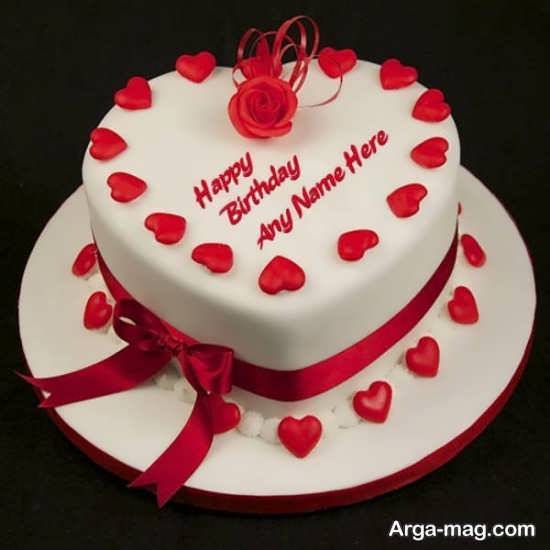 تزیین کیک تولد عاشقانه