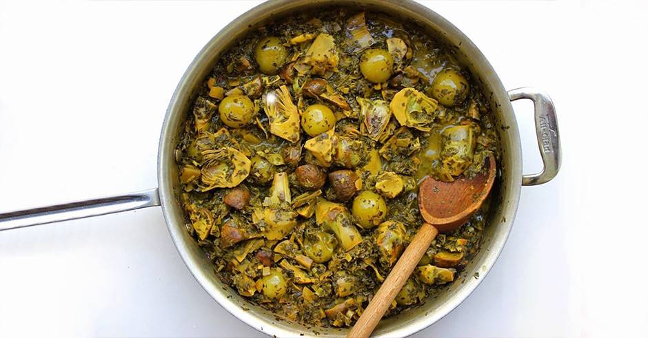 طرز تهیه خورش گوجه سبز