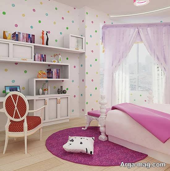 فرش اتاق خواب صورتی