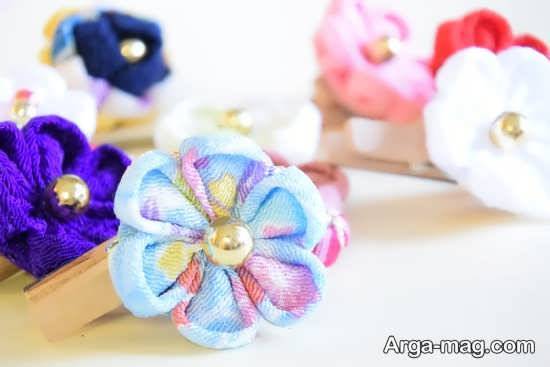 آموزش سریع ساخت گل پارچه ای
