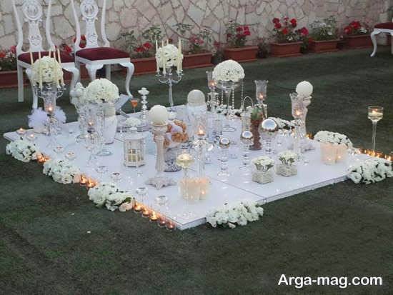 گل آرایی و تزئین سفره عقد عروس