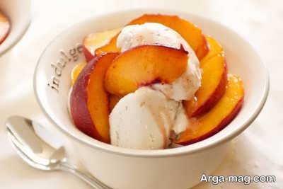 تهیه و طرز بستنی هلوی خوش مزه 