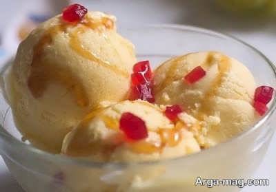دستور تهیه بستنی عسلی