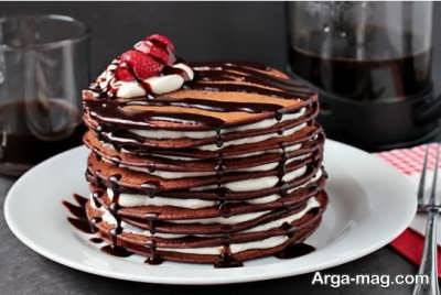 طرز تهیه پنکیک شکلاتی خوشمزه و خوش پخت در منزل