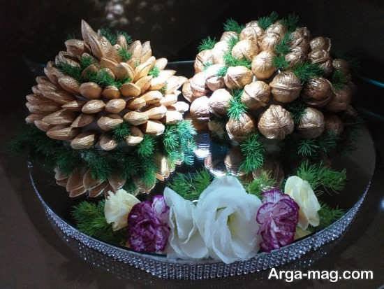 ایده زیبا برای تزیین گردو سفره عقد