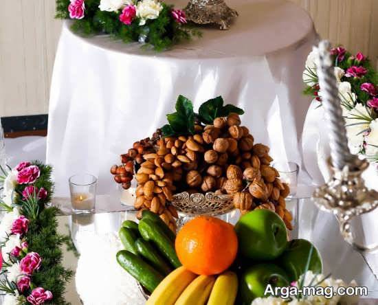 دیزاین و تزئینات گردو سفره عقد