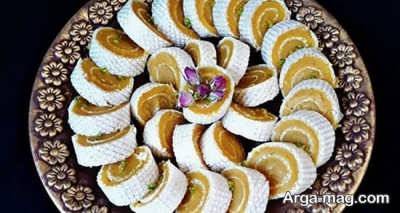 طرز تهیه حلوای رولی