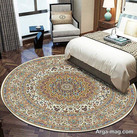 فرش گرد برای اتاق خواب