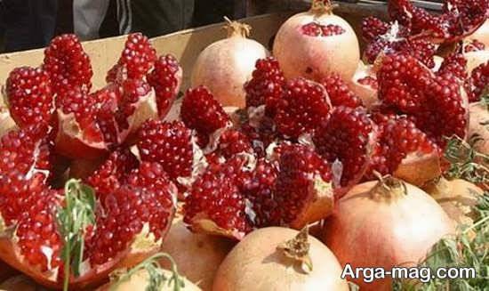 مدل های زیبای تزیین انار برای شب یلدا
