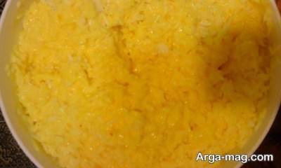 طرز تهیه برنج زعفرانی 