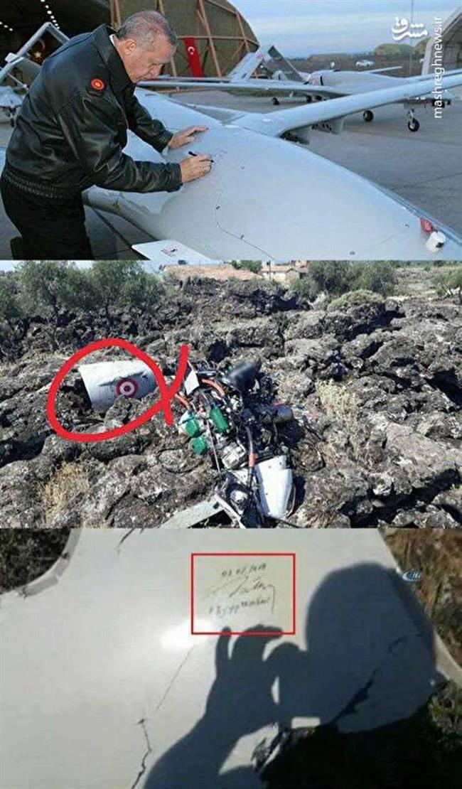 عکس: عاقبت پهپاد امضاء شده توسط اردوغان!