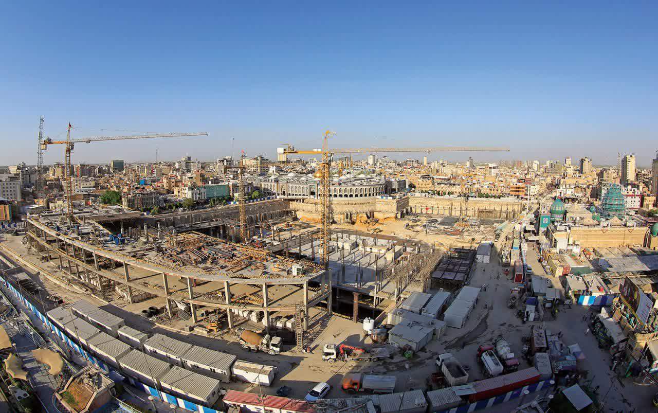 آخرین وضعیت ساخت صحن حضرت زینب (س) در کربلای معلی