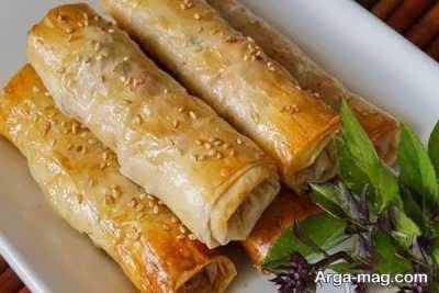 طرز تهیه بورک اسفناج و مرغ