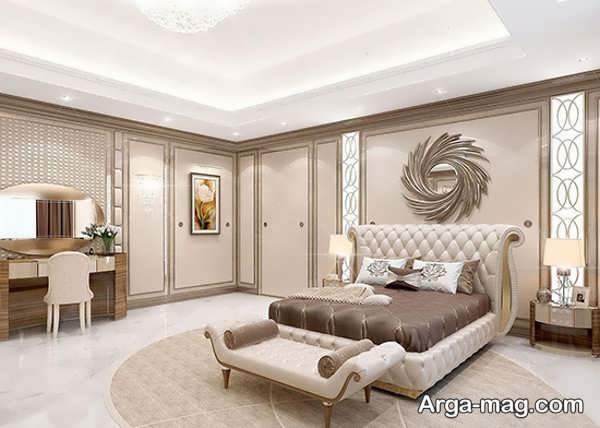 طراحی اتاق خواب عروس با چیدمان خاص
