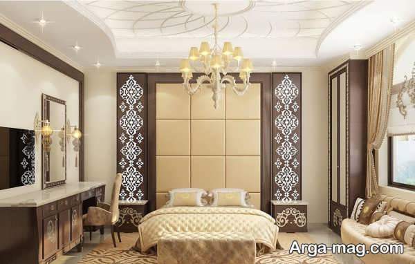 طراحی اتاق خواب عروس با چیدمان منحصر به فرد