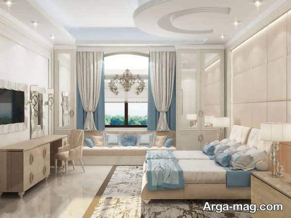 طراحی اتاق خواب عروس با چیدمان بی نظیر