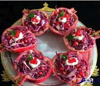 طرز تهیه سالاد انار فوق العاده عالی برای مهمانی ها