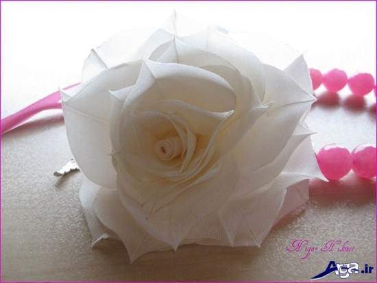 گل پارچه ای زیبا و ساده
