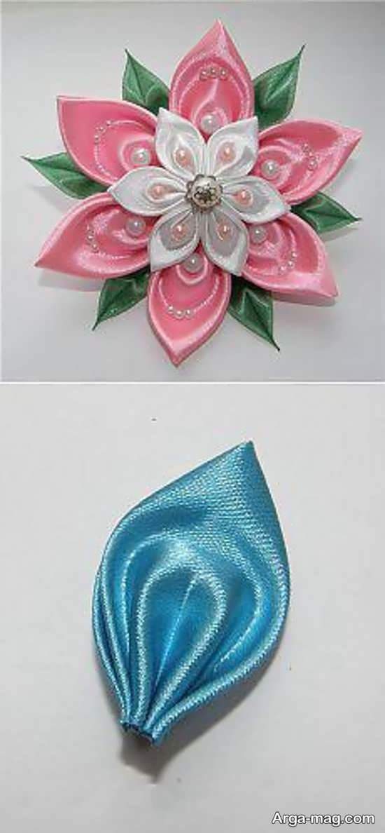 ساخت گل پارچه ای شیک