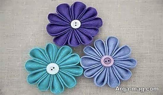 ساخت گل پارچه ای جذاب