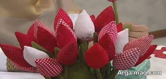 تصاویری از گلهای پارچه ای