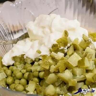 طرز تهیه سالاد روسی در منزل با بهترین روش 