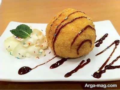 روش تهیه بستنی سرخ شده