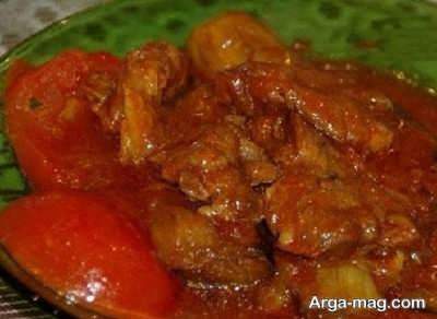 دستور تهیه خورش گوجه بادمجان