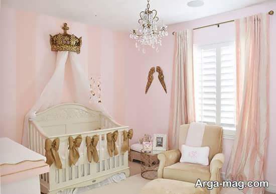 انواع دیزاین اتاق نوزاد دخترانه