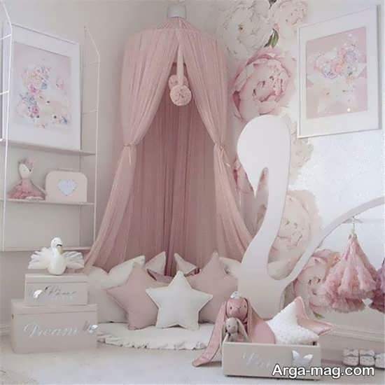 دیزاین اتاق نوزاد دخترانه