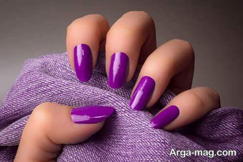 دیزاین ناخن ساده برای پوست سبزه 
