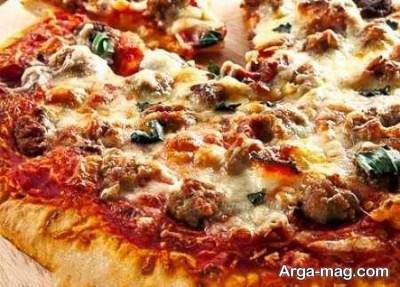 طرز تهیه پیتزا استیک گوشت