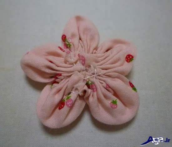 ساخت گل با انواع پارچه ساده