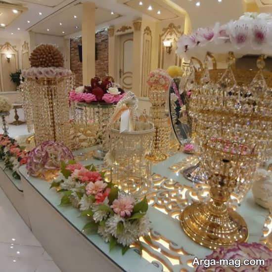 سفره عقدی شیک با گلهای طبیعی