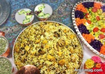 طرز تهیه قارچ پلو با مرغ تجربه طعمی لذیذ با این غذای ایرانی خوشمزه