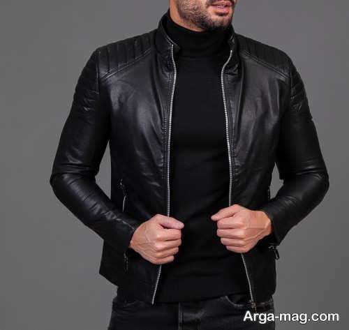 تیپ چرم مردانه