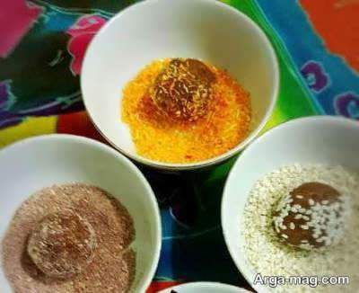 آموزش طرز تهیه توپک خرمایی