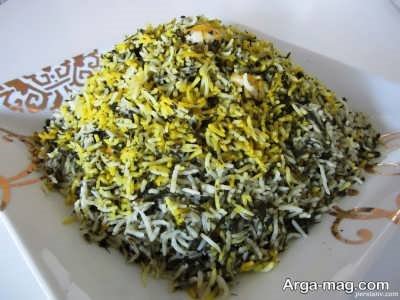 طرز تهیه سبزی پلو کته 