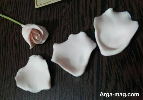آموزش مرحله به مرحله ساخت گل با خمیر چینی