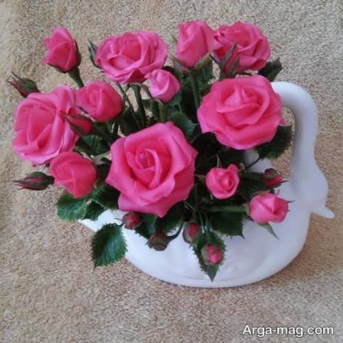 ایده های ساخت گل با خمیر