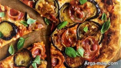 طرز تهیه پیتزا بادمجان خوشمزه و لذیذ 