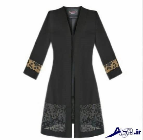 مدل مانتو گیپور حاشیه دار