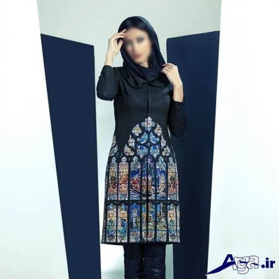 مدل مانتو سنتی حاشیه دار