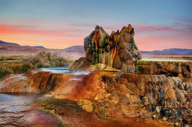 Fly Geyser, Nevada, USA